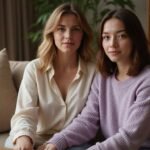 Huisvrouwen willen sex: Vind hete ontmoetingen met Nederlandse en Vlaamse dames Twee huisvrouwen die sex willen in een gezellige woonkamer delen een intiem moment