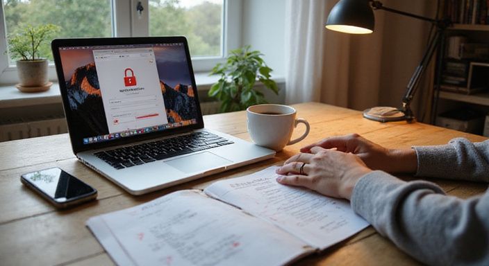 Een sfeervol thuiskantoor met technologie en handgeschreven notities. Een sfeervol thuiskantoor met technologie en handgeschreven notities.